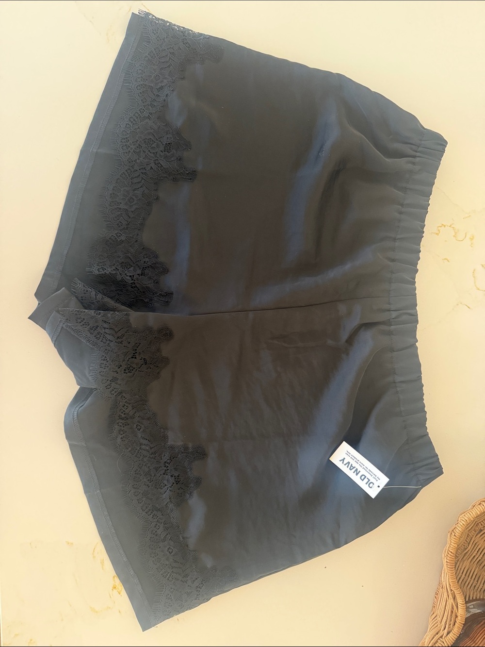 NWT Old Navy Black Lace-Trim Women's Shorts